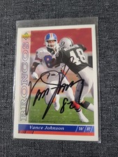 1993 Signed Upper Deck - Vance Johnson #170
