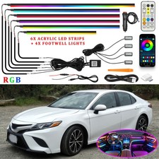 10 in 1 LED Neon Interior Strip Light RGB Ambient Lights Kits For TOYOTA CAMRY