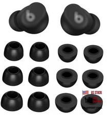 Foam Eartips Compatible with Beats Solo Buds 3 Sizes 6 Pairs Soft S/M/L Black