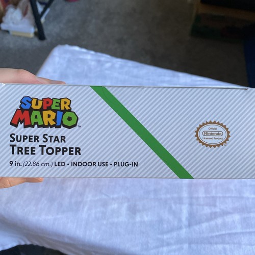Nintendo Super Mario 9" Super Star Light Up LED Plug In Christmas Tree Topper - Bild 8 von 11
