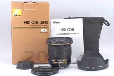 Nikon AF-S NIKKOR 20mm F/1.8 G ED Lens with Box