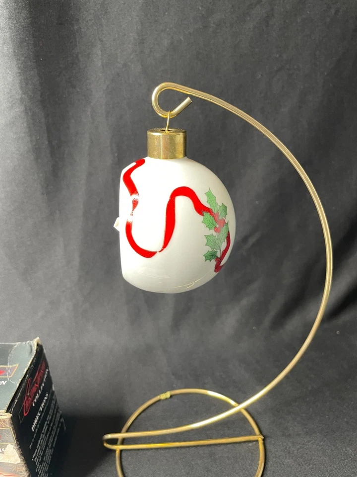 De colección 1994 jc penny "Tesoro de Navidad" foto bola adorno porcelana NUEVO Foto 4 de 4