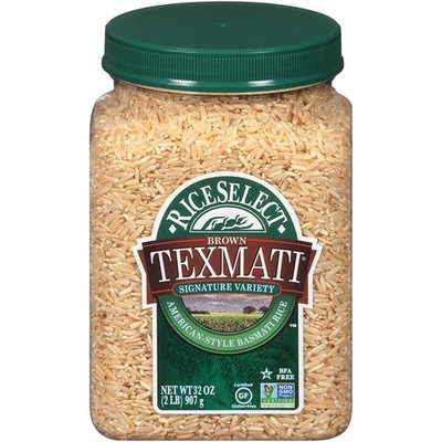 RiceSelect Texmati Brown Rice, Long Grain, Whole Grain, GlutenFree, NonGMO, 3...