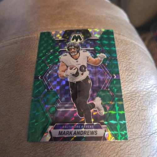 2023 Panini Mosaic Football Mark Andrews Green Mosaic Prizm #15 Ravens