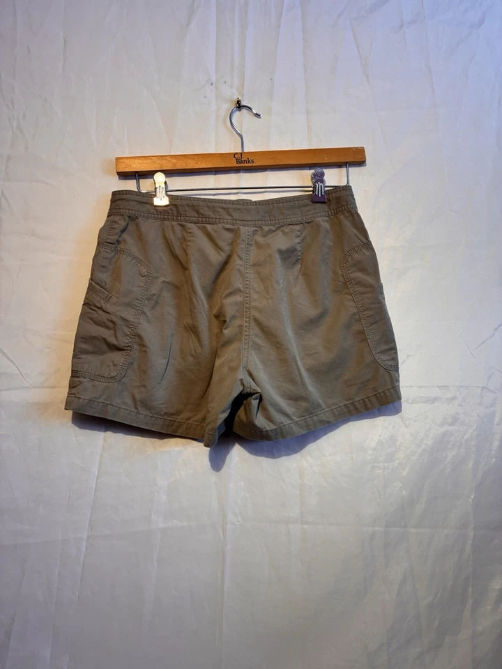 Pantalones cortos utilitarios Bass para mujer talla 8 caqui bolsillos cargo 100 % algodón  Foto 4 de 4