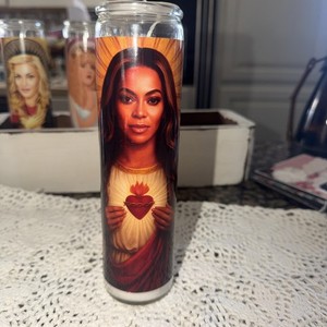 Saint Beyoncé Devotional Prayer Saint Candle - 8 inches, unscented, Queen of Pop