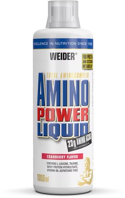 Joe Weider Amino Power Liquid, 1000 ml Flasche, Cranberry