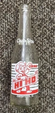 Drink Hi Ho Cub Size 7 oz Acl Soda Pop Glass Bottle Cute Boy Plymouth Wisconsin