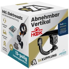 Für BMW 5er F10 10-14 Anhängerkupplung abnehmbar vertikal Hook +13pol spezifisch