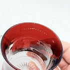 Antique 1904 Ruby Flash Glass Mug Harry & Minnie Personalized Love Token — photo 3