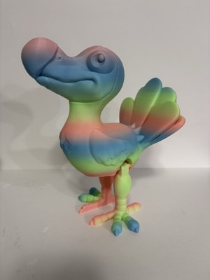 Pastel Rainbow Dodo Bird