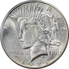 1928-S Peace Dollar PCGS MS63 Nice Eye Appeal