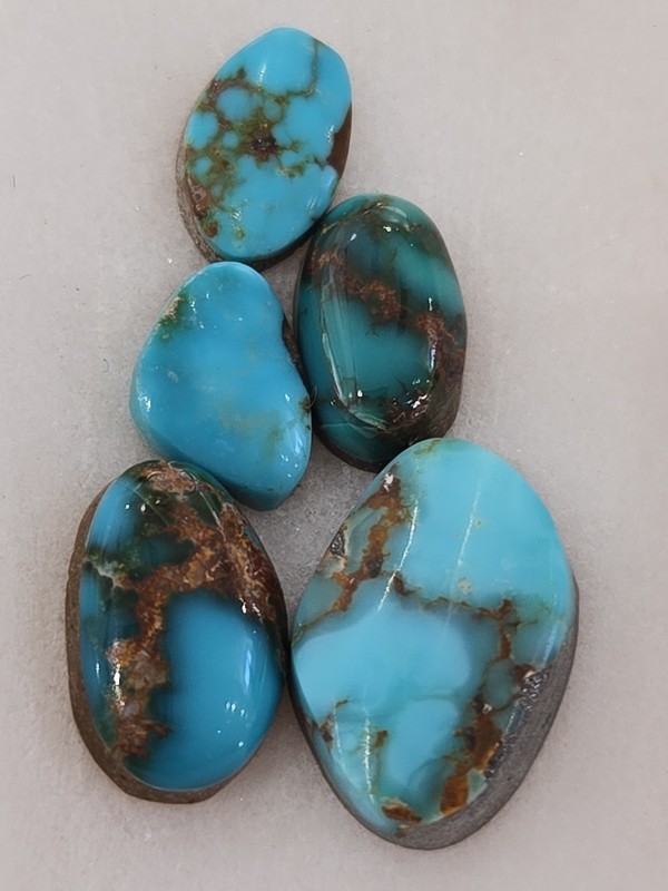 Super Rare Natural Nevada Gem High Grade Turquoise Lot Cabochon 12 Carats 