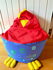 Sitzsack, Jako-o, Henne, blau-rot, gewaschen, wie neu, ca 60x60x60cm