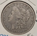 1892 o morgan silver dollar