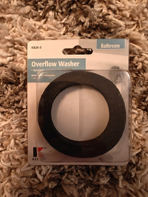 #ad Keeney K826 3 Beveled Bathtub Overflow Drain Washer $9.99