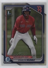 2024 Bowman Chrome Prospects Refractor 363/499 Starlyn Nunez #BCP-207 3c2