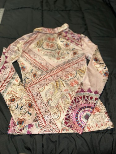 Guess Women’s Kali Paisley Long Sleeve Linen Sz-S Button Up Shirt NWOT - Picture 15 of 21