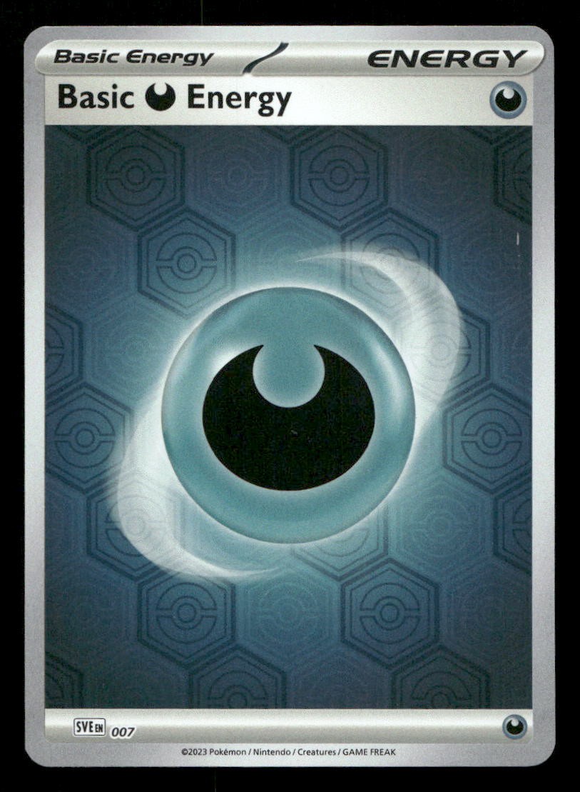 Basic Darkness Energy Reverse Holo 007 Shrouded Fable Reverse Holo NM/M Pokemon