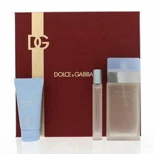 D & G Light Blue for Women 3.3 Oz Eau De Toilette Spray Gift Set