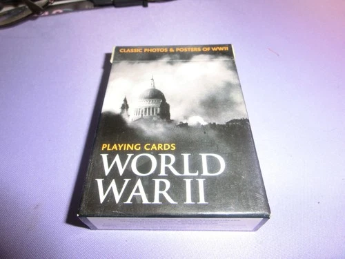 Second World War WWII WW2 Historic Art Poster Playing Cards Deck