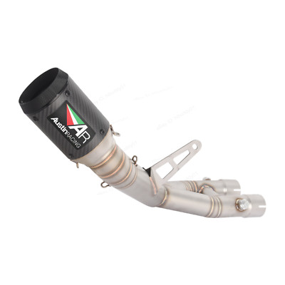 For Yamaha YZF R1 R1M 2015-2025 Slip On Exhaust System Link Pipe Carbon Fiber