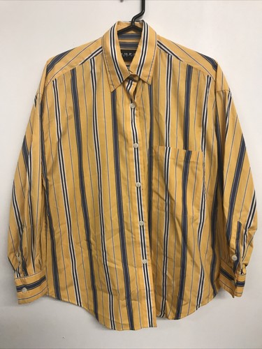 Women's Company Ellen Tracy Yellow Long Sleeve Shirt - 8 - Button Up  - Picture 1 of 6