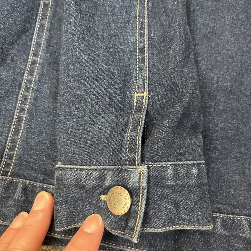 Vintage The Quacker Factory Denim Jean Jacket Star Embellishment Rhinestones Med - Picture 11 of 11