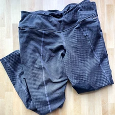 Kerrits Breeches Womens Small Gray Black Riding Pants Equestrian Legging Pockets