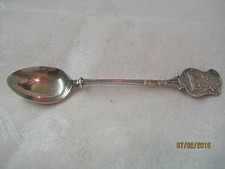 Vintage C.P.B. Dove & Cross Silver plated Souvenir Spoon 