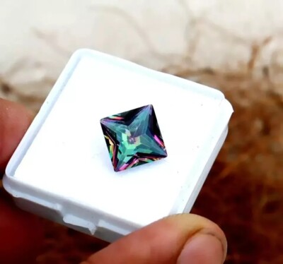 Princess Cut Shape Alexandrite 3-5 Ct Loose Natural Gemstone Natural Certified
