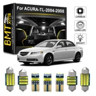 10pcs Interior LED Light Bulbs Package Kit for 2004-2008 Acura TL White Canbus