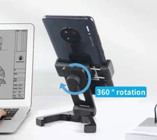 Adjustable Phone Holder Desktop Stand 360° Rotation Desk Mount Cradle For iPhone