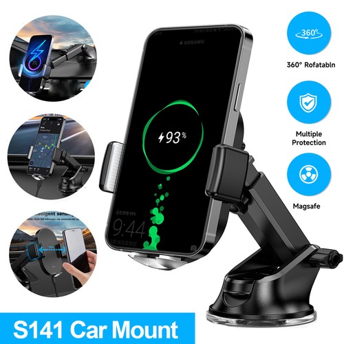 360° Rotatable In Car Suction Phone Holder Dashboard Windscreen Mount S141 - Afbeelding 15 van 24