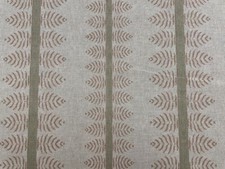 Woodperry Stripe  Fabric LINEN PINK GREEN Curtain Craft Blind Upholstery