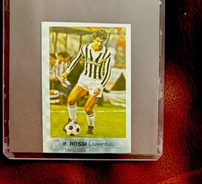 STICKER PAOLO ROSSI JUVENTUS # 302 CALCIATORI 1984/85 EDIS FIGURINE # 302