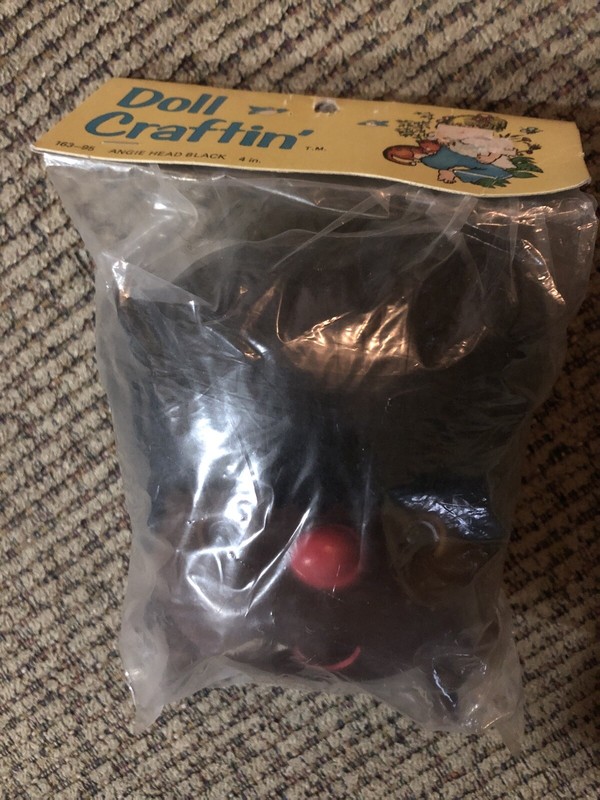 Mangelsen’s. VT Doll Craftin Angie Head Black 4 In. New In Package