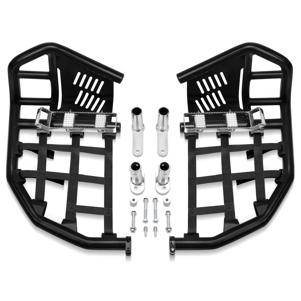 Nerf Bars Pro Peg For Honda Sportrax 400 TRX400EX 400X Black Bars Black Nets Bar - Image 2 of 4