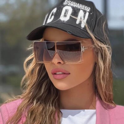 Donna Fidanzato Stile Occhiali Da Sole Oversize Quadrato - Foto 9