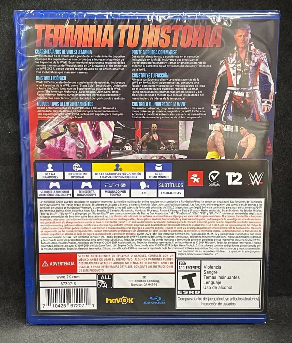 WWE 2K24 (LATAM Version) (PS4 / PlayStation 4) BRAND NEW | eBay