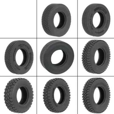 NEIN 1 Paar Gummi Schwarz Straße Reifen Für 1/14 Tamiya RC Truck Auto 770er 56368