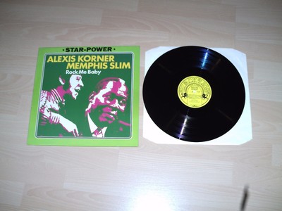 Von 1972: Alexis Korner, Memphis Slim: Rock Me Baby. Vinyl-LP. Erstbesitz.
