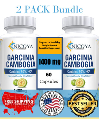 Garcinia Cambogia- Weight Loss, Energy, Metabolism, Focus Enhancer    2 Pk