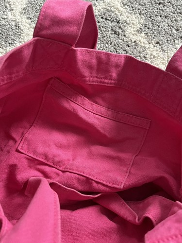 Y2K Hollister Classic Tote Bag with Ruffles Pink Shoulder book school bag - Picture 3 of 7