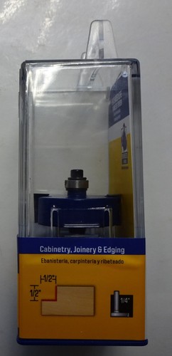 Irwin 1900987 1/2" x 1/2" Rabbeting Router Bit 1/4" Shank - Picture 2 of 2