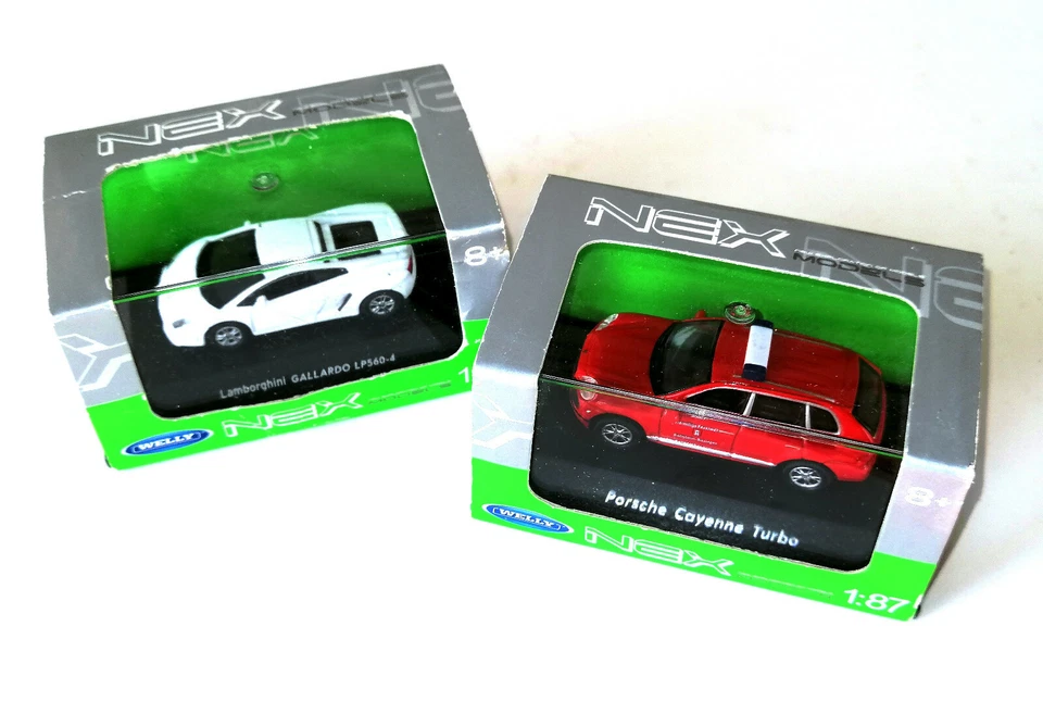 Welly NEX ● Lamborghini Gallardo + Porsche Cayenne (Metal diecast) ● H0 1:87 - Imagen 2 de 4