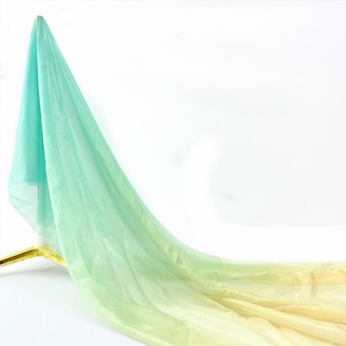 Gradient Color Chiffon Fabric for DIY Sewing Costume Dance Dress Hanfu Scarf - Picture 5 of 42