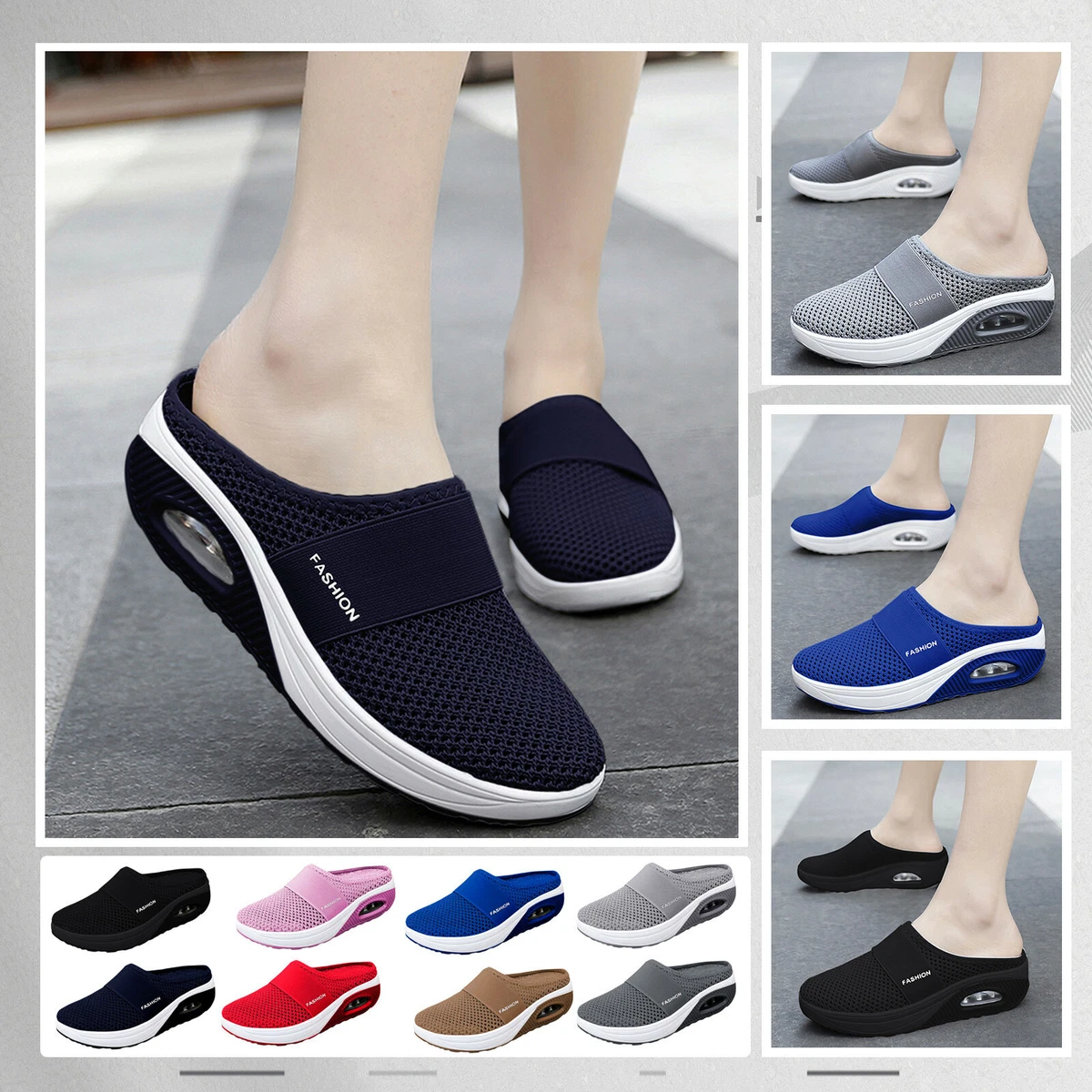 Slide on walking shoes sales
