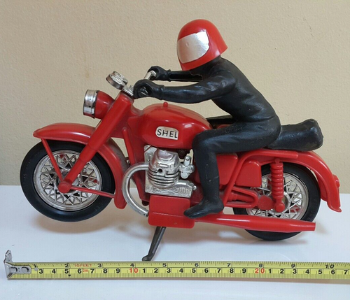 VINTAGE MOTORCYCLE RIDER BIKER 60's WIND UP TOY LENINGRADSKI ZAVOD SOVIET CCCP - Picture 9 of 24