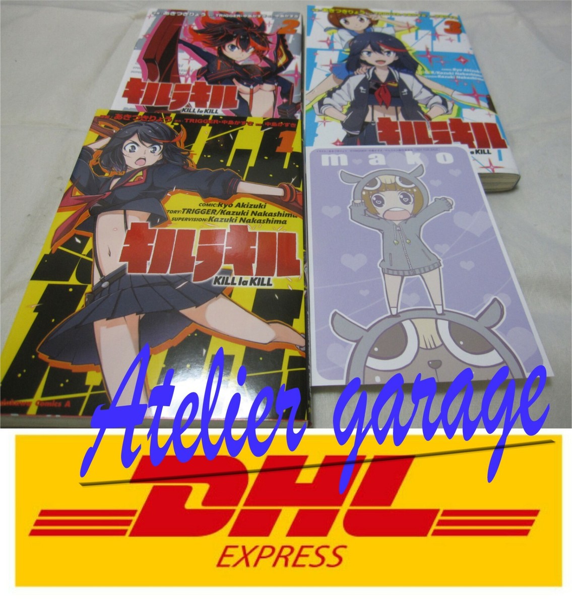 よ*@様 KILL la KILL 原画集　イラスト集 3冊セット USED Limited illustration Paper + Kill la Kill Vol.1-3 Set